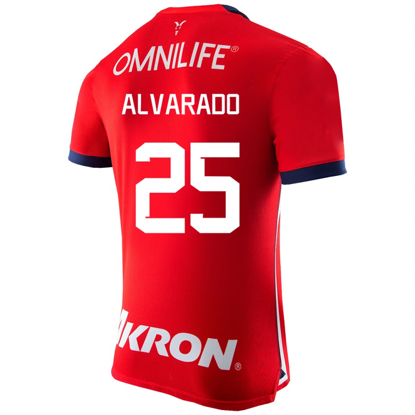 Niño Camiseta Roberto Alvarado #25 Rojo 1ª Equipación 2023/24 La Camisa Argentina