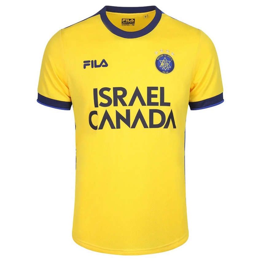 Niño Camiseta Dor Peretz #42 Amarillo 1ª Equipación 2023/24 La Camisa Argentina