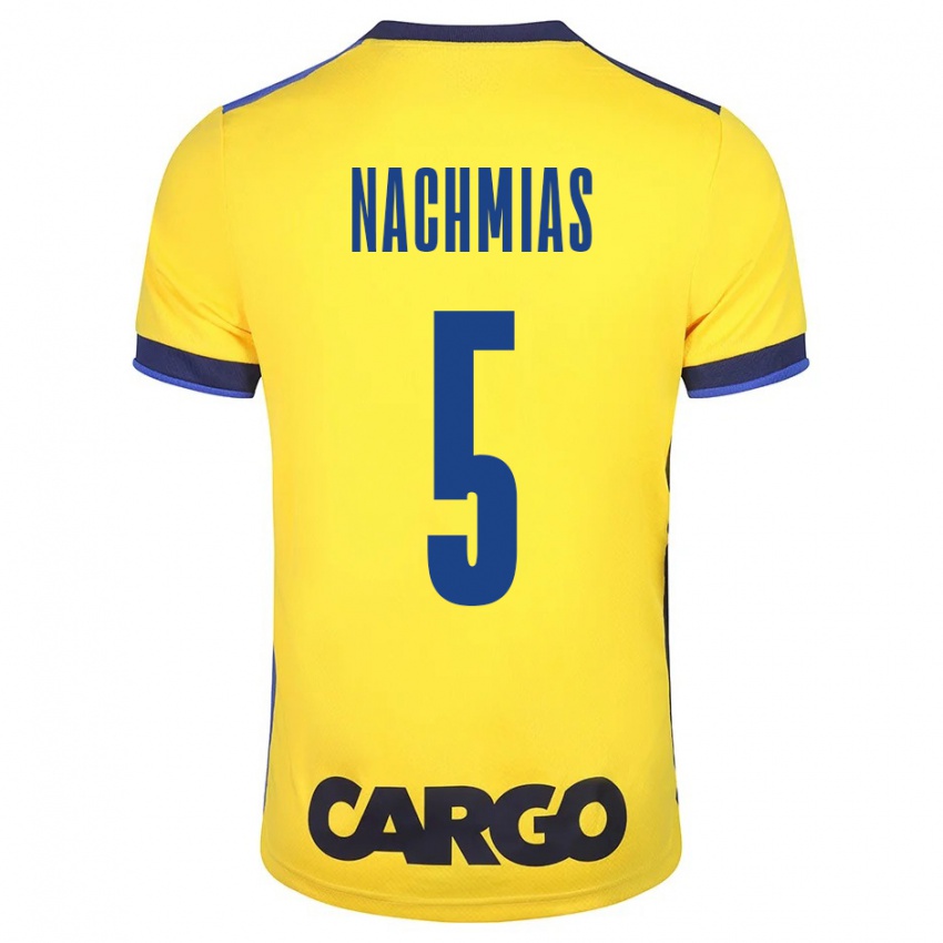 Niño Camiseta Idan Nachmias #5 Amarillo 1ª Equipación 2023/24 La Camisa Argentina