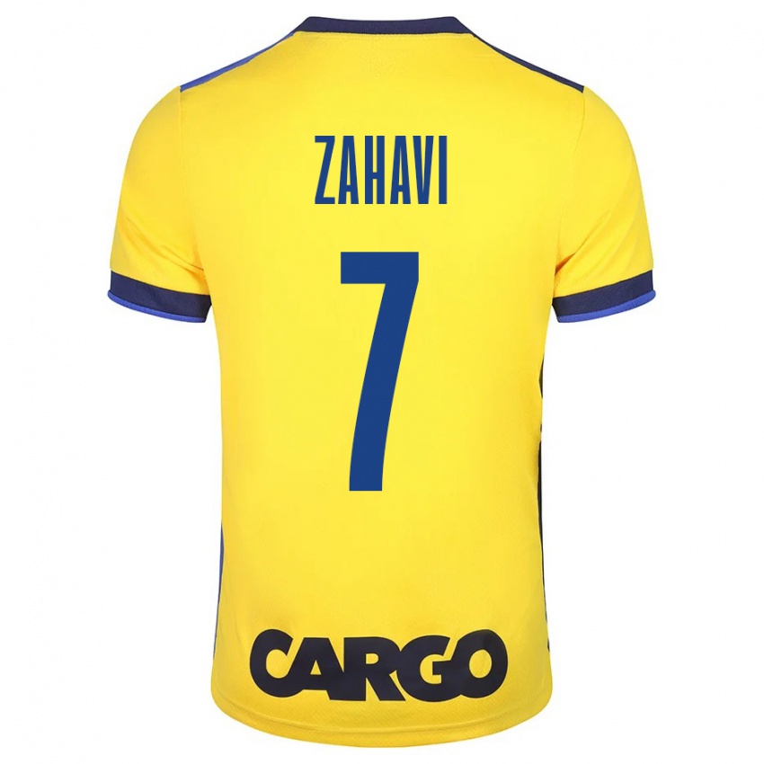 Niño Camiseta Eran Zahavi #7 Amarillo 1ª Equipación 2023/24 La Camisa Argentina