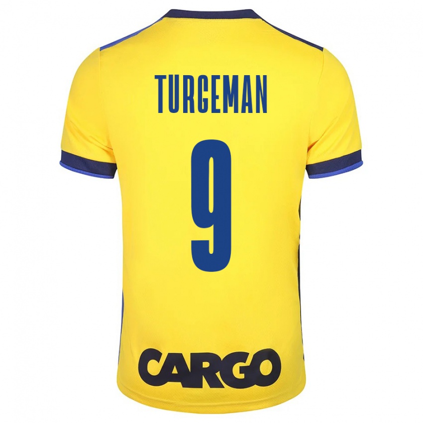 Niño Camiseta Dor Turgeman #9 Amarillo 1ª Equipación 2023/24 La Camisa Argentina