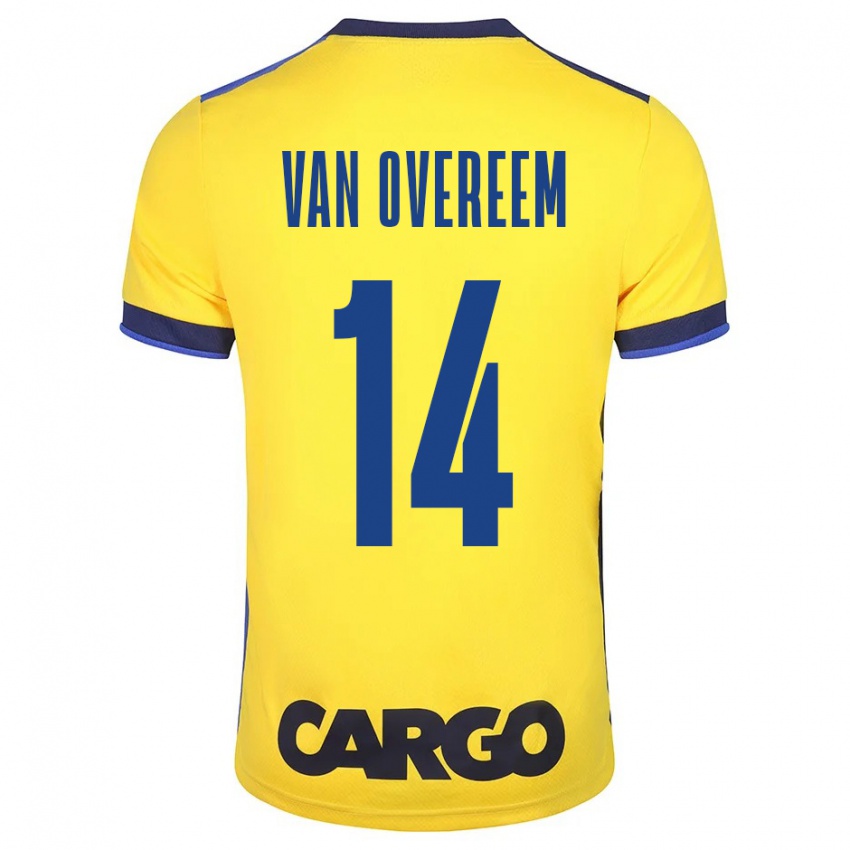 Niño Camiseta Joris Van Overeem #14 Amarillo 1ª Equipación 2023/24 La Camisa Argentina