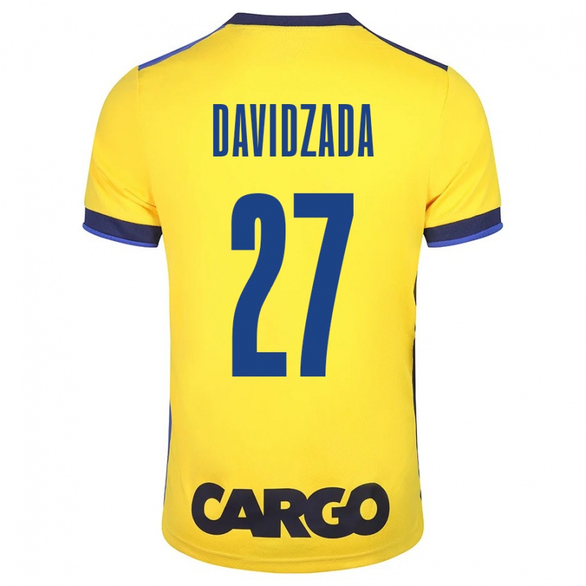 Niño Camiseta Ofir Davidzada #27 Amarillo 1ª Equipación 2023/24 La Camisa Argentina