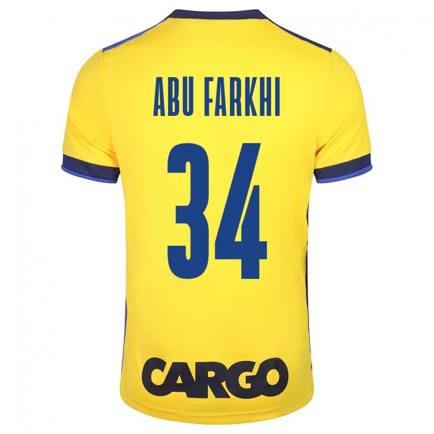 Niño Camiseta Sayed Abu Farkhi #34 Amarillo 1ª Equipación 2023/24 La Camisa Argentina