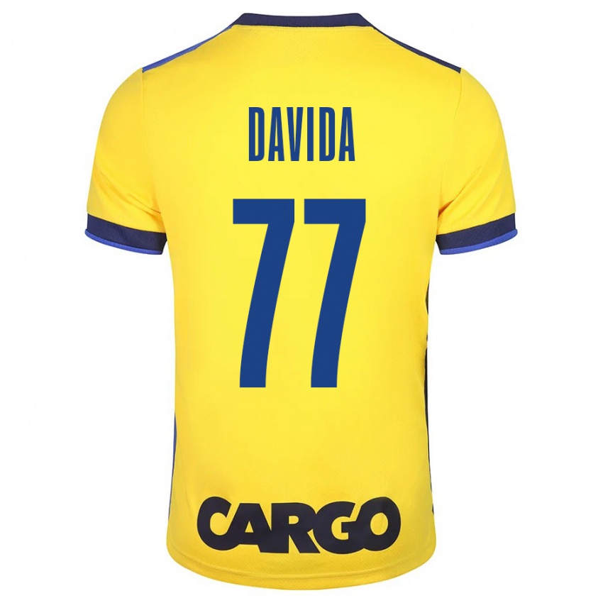 Niño Camiseta Osher Davida #77 Amarillo 1ª Equipación 2023/24 La Camisa Argentina