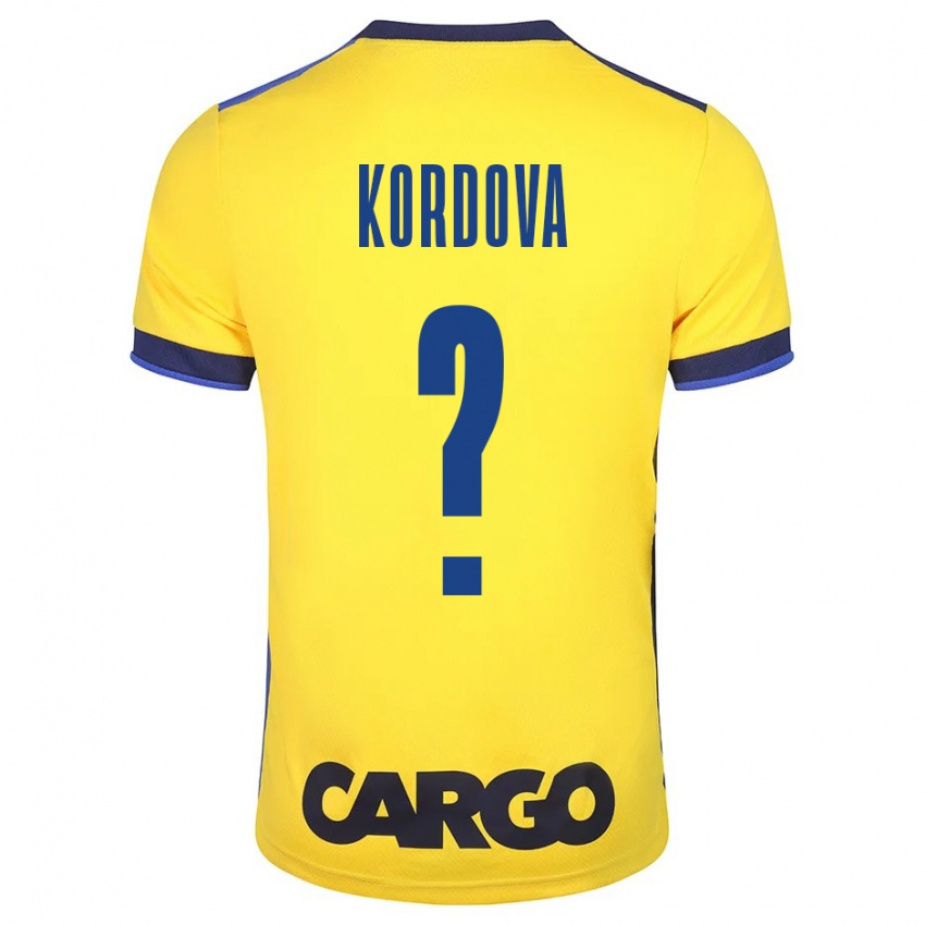 Niño Camiseta Adir Kordova #0 Amarillo 1ª Equipación 2023/24 La Camisa Argentina