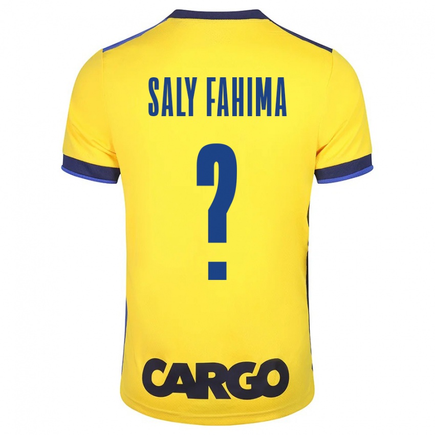 Niño Camiseta Israel Saly Fahima #0 Amarillo 1ª Equipación 2023/24 La Camisa Argentina
