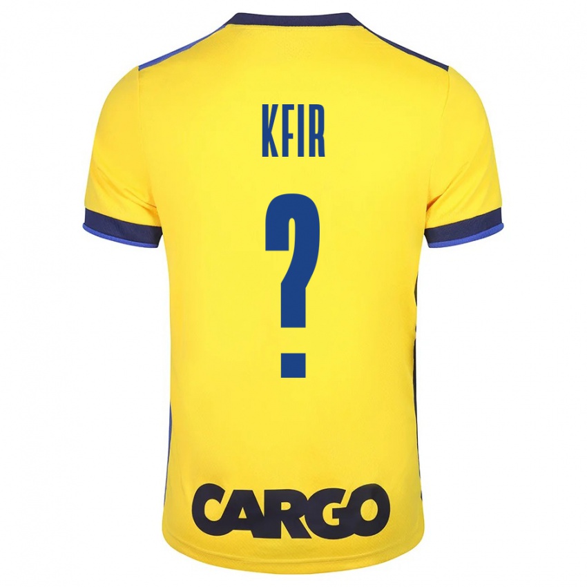 Niño Camiseta Yuval Kfir #0 Amarillo 1ª Equipación 2023/24 La Camisa Argentina