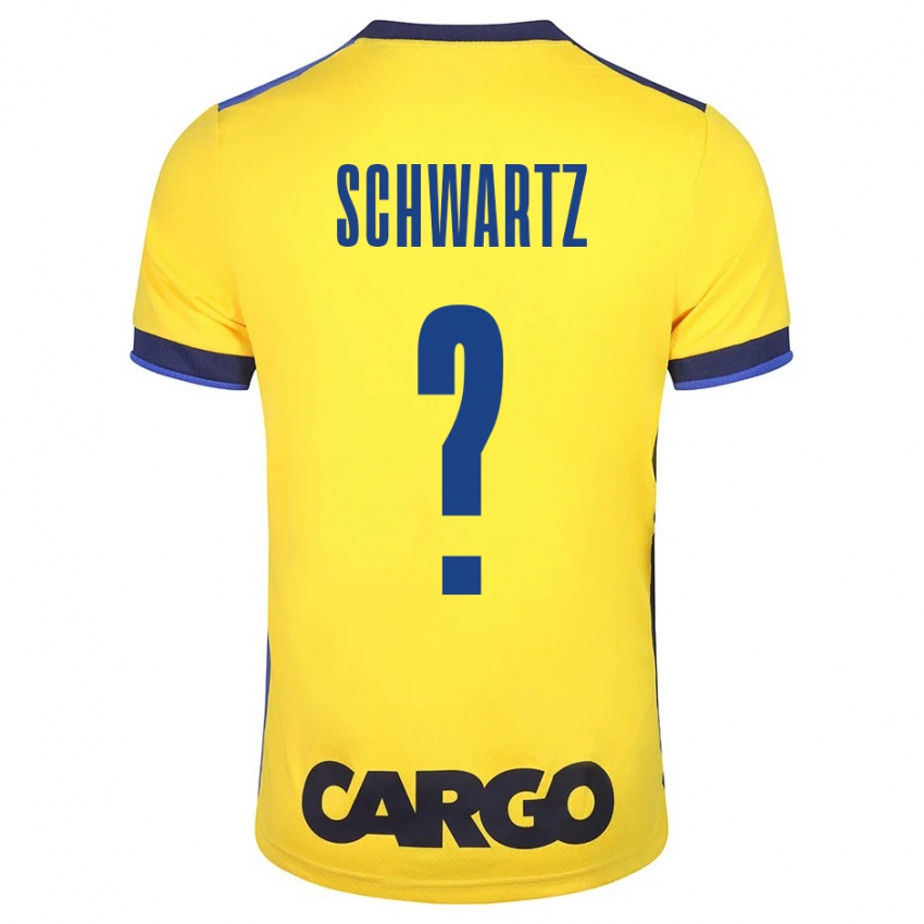 Niño Camiseta Noam Schwartz #0 Amarillo 1ª Equipación 2023/24 La Camisa Argentina