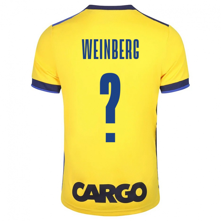 Niño Camiseta Idan Weinberg #0 Amarillo 1ª Equipación 2023/24 La Camisa Argentina