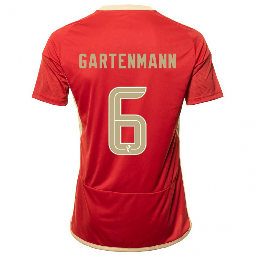 Niño Camiseta Stefan Gartenmann #6 Rojo 1ª Equipación 2023/24 La Camisa Argentina