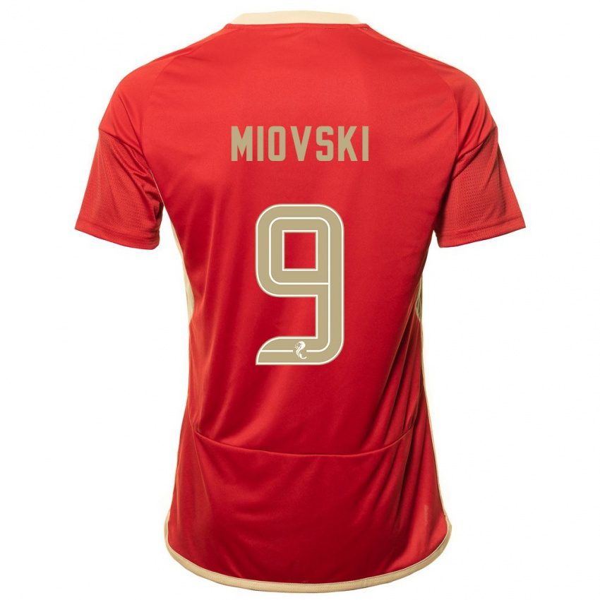 Niño Camiseta Bojan Miovski #9 Rojo 1ª Equipación 2023/24 La Camisa Argentina