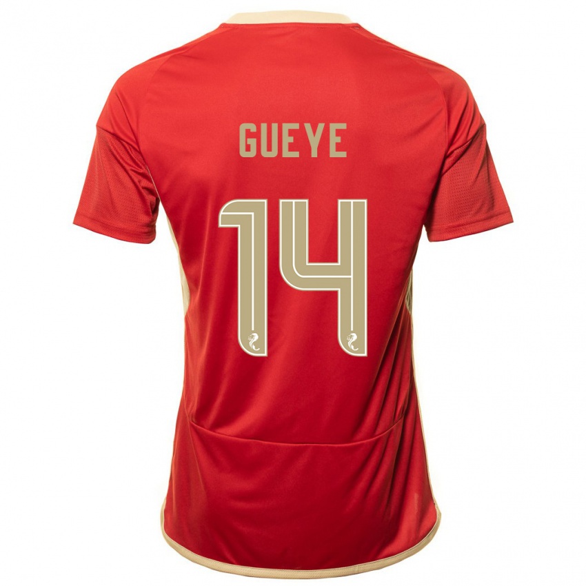 Niño Camiseta Pape Habib Gueye #14 Rojo 1ª Equipación 2023/24 La Camisa Argentina