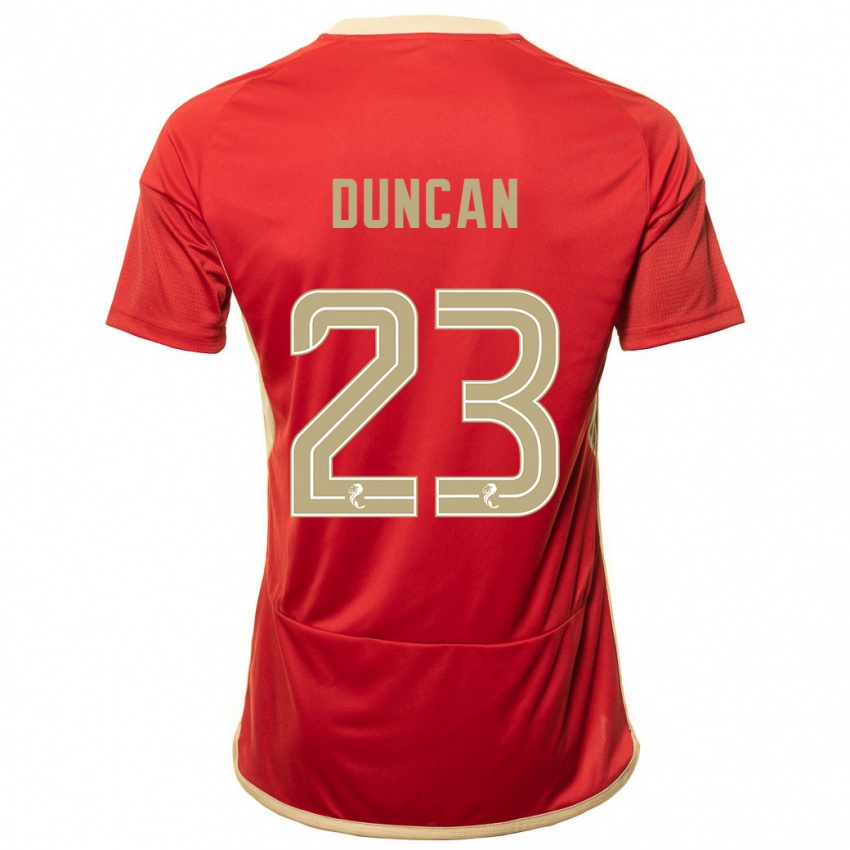 Niño Camiseta Ryan Duncan #23 Rojo 1ª Equipación 2023/24 La Camisa Argentina