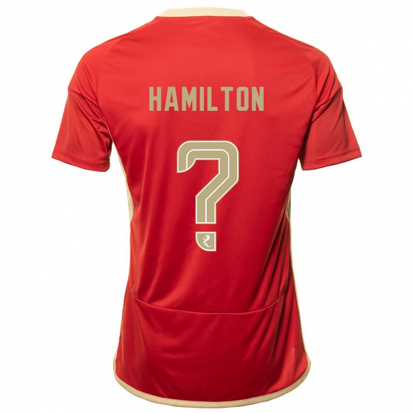 Niño Camiseta Brendan Hamilton #0 Rojo 1ª Equipación 2023/24 La Camisa Argentina