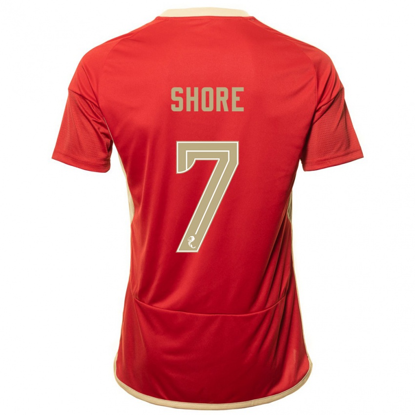 Niño Camiseta Eilidh Shore #7 Rojo 1ª Equipación 2023/24 La Camisa Argentina