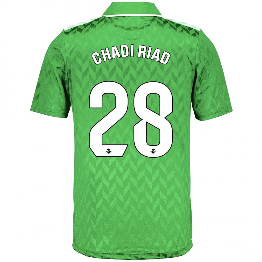 Niño Camiseta Chadi Riad #28 Verde 2ª Equipación 2023/24 La Camisa Argentina