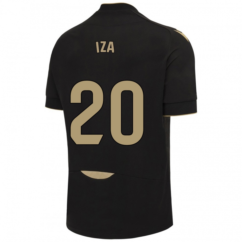 Niño Camiseta Iza Carcelén #20 Negro 2ª Equipación 2023/24 La Camisa Argentina