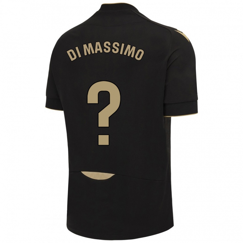 Niño Camiseta Manuel Di Massimo #0 Negro 2ª Equipación 2023/24 La Camisa Argentina