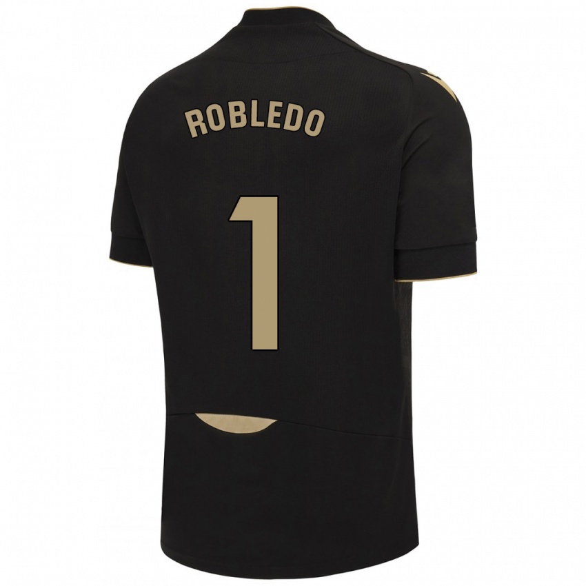 Niño Camiseta Robledo #1 Negro 2ª Equipación 2023/24 La Camisa Argentina