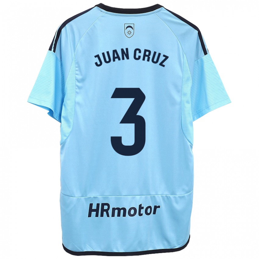 Niño Camiseta Juan Cruz #3 Azul 2ª Equipación 2023/24 La Camisa Argentina