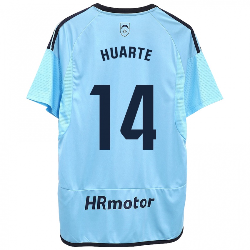 Niño Camiseta Xabi Huarte #14 Azul 2ª Equipación 2023/24 La Camisa Argentina