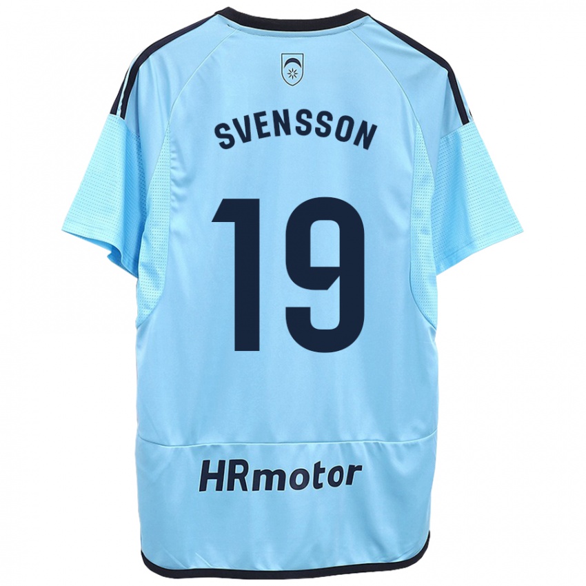 Niño Camiseta Max Svensson #19 Azul 2ª Equipación 2023/24 La Camisa Argentina