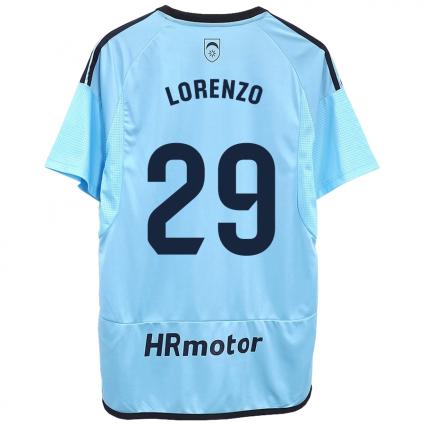 Niño Camiseta Nowend Lorenzo #29 Azul 2ª Equipación 2023/24 La Camisa Argentina