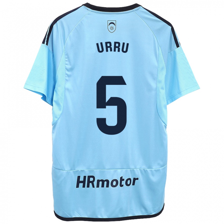 Niño Camiseta Irati Urruzola Bermúdez #5 Azul 2ª Equipación 2023/24 La Camisa Argentina