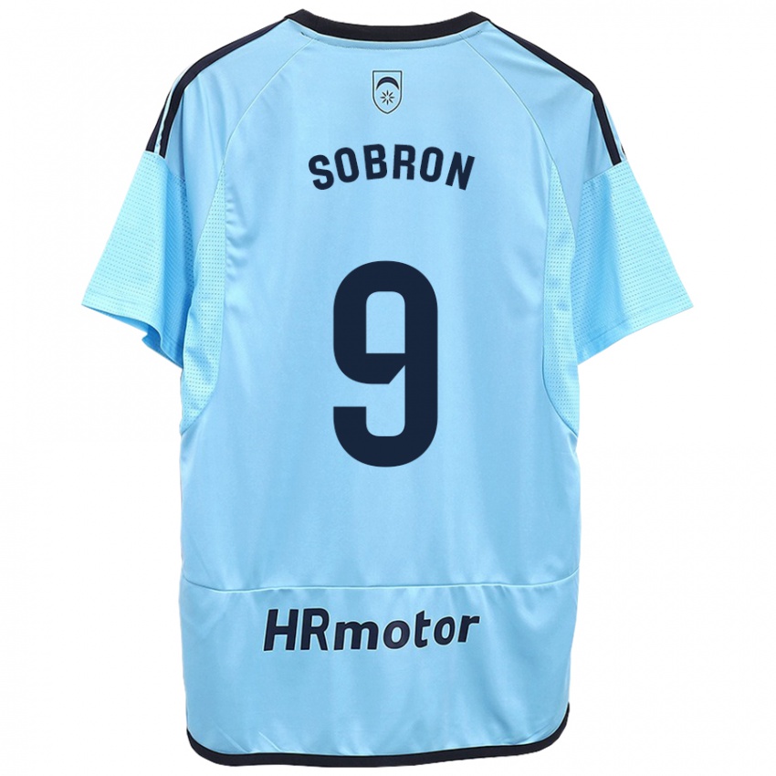 Niño Camiseta Carmen Sobrón Olarte #9 Azul 2ª Equipación 2023/24 La Camisa Argentina