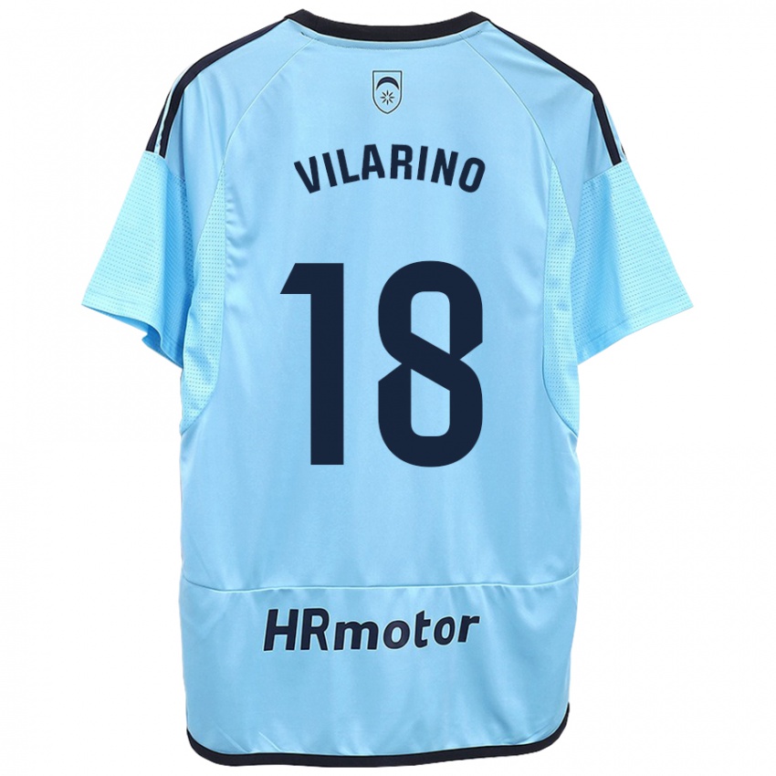 Niño Camiseta Maitane Vilariño #18 Azul 2ª Equipación 2023/24 La Camisa Argentina
