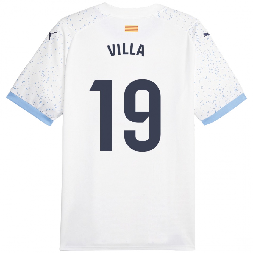 Niño Camiseta Toni Villa #19 Blanco 2ª Equipación 2023/24 La Camisa Argentina