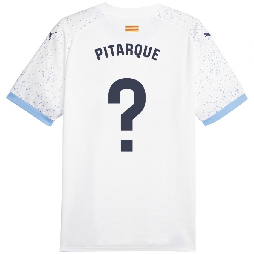 Niño Camiseta Víctor Pitarque #0 Blanco 2ª Equipación 2023/24 La Camisa Argentina