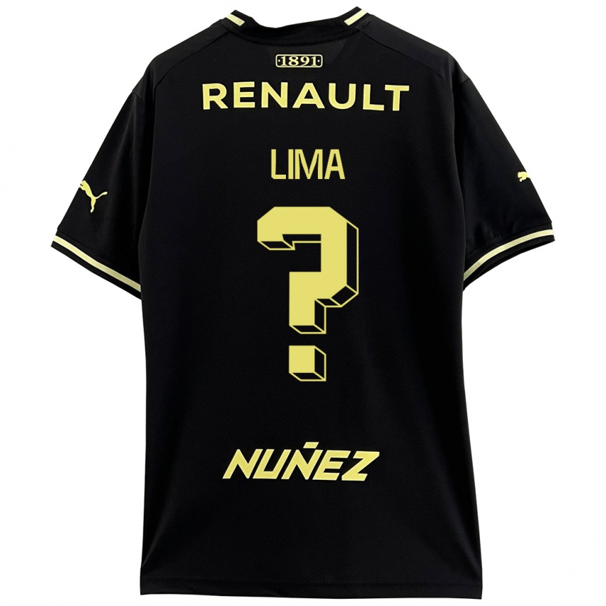 Niño Camiseta Jhonatan Lima #0 Negro 2ª Equipación 2023/24 La Camisa Argentina