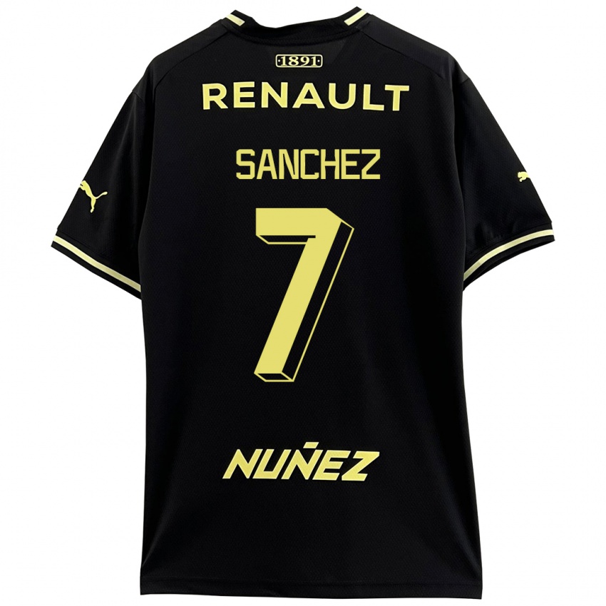 Niño Camiseta Carlos Sánchez #7 Negro 2ª Equipación 2023/24 La Camisa Argentina