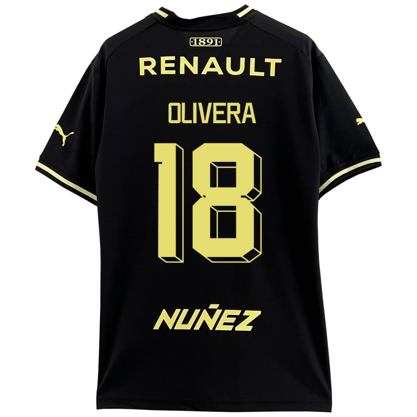 Niño Camiseta Maximiliano Olivera #18 Negro 2ª Equipación 2023/24 La Camisa Argentina