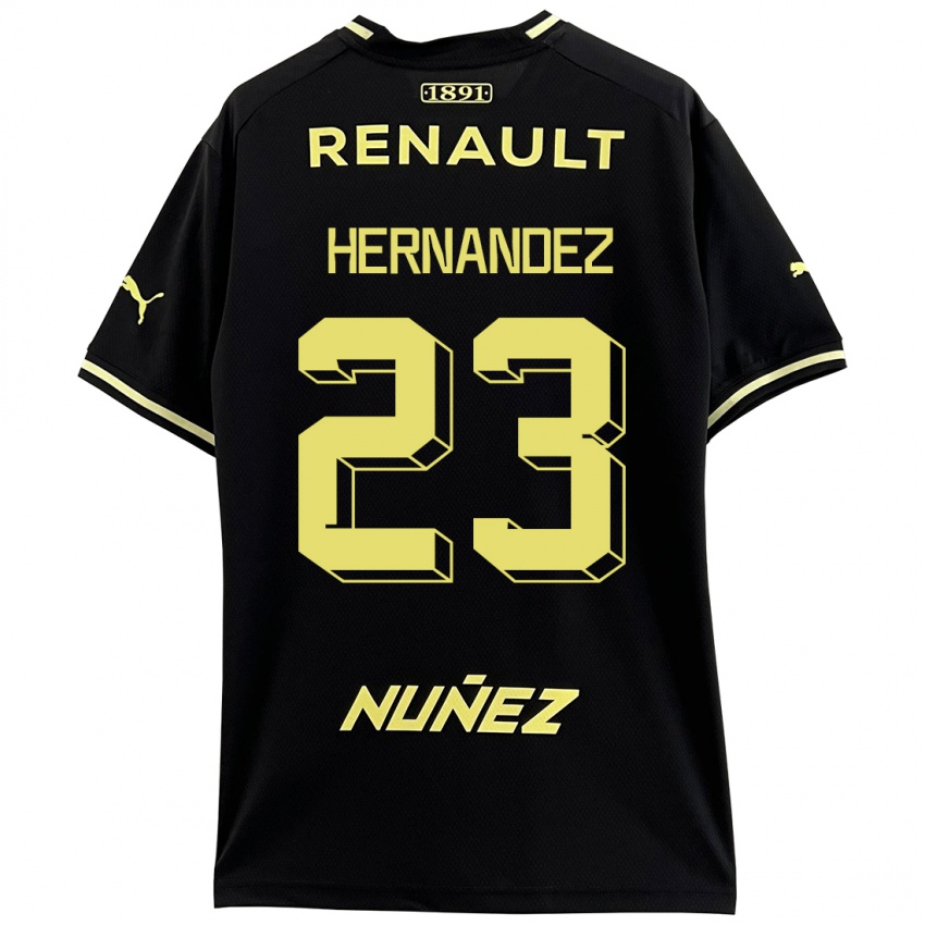 Niño Camiseta Abel Hernández #23 Negro 2ª Equipación 2023/24 La Camisa Argentina