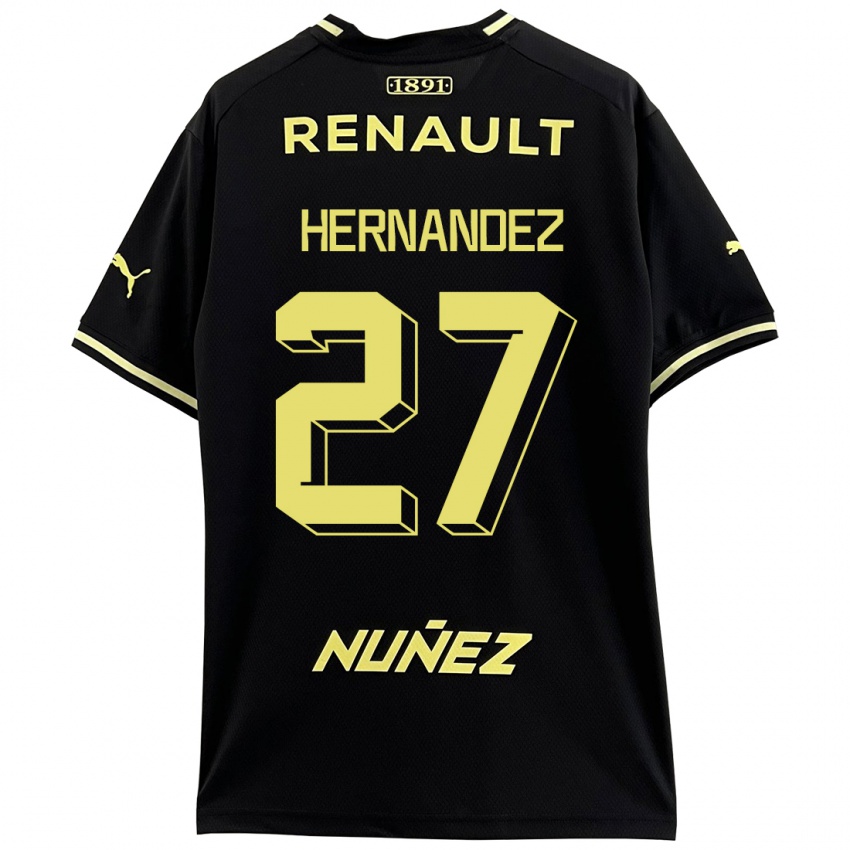 Niño Camiseta Lucas Hernández #27 Negro 2ª Equipación 2023/24 La Camisa Argentina