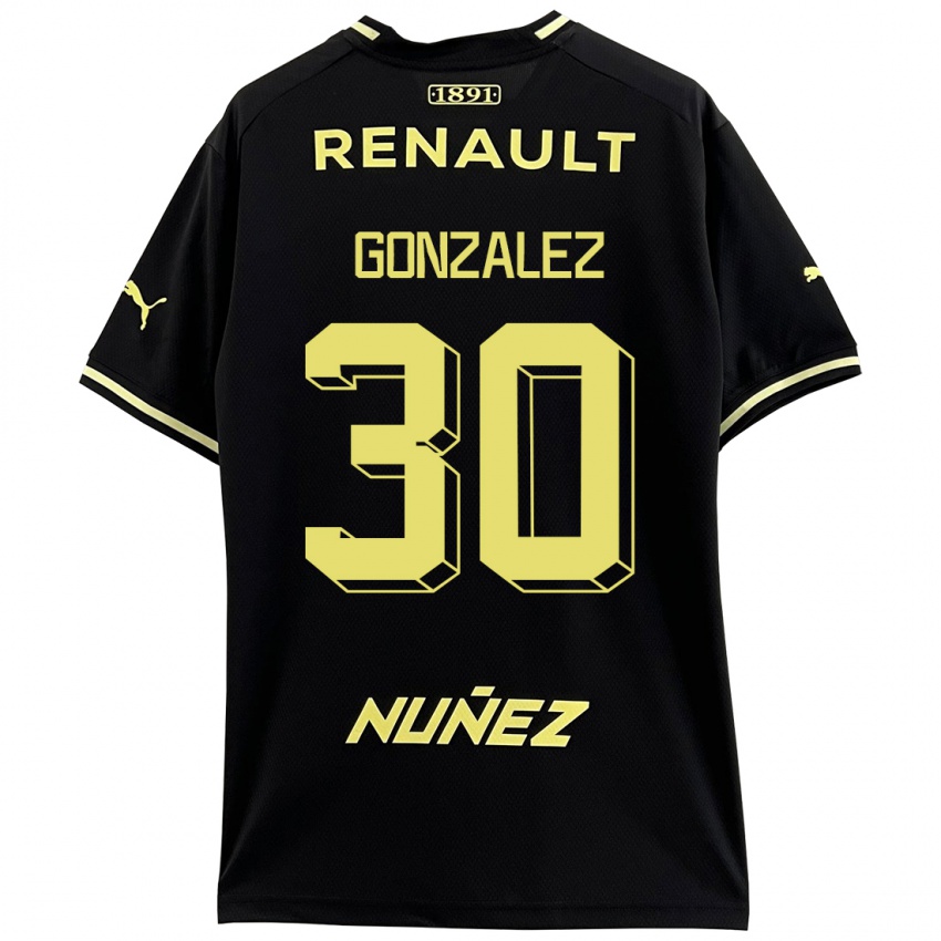 Niño Camiseta Ángel González #30 Negro 2ª Equipación 2023/24 La Camisa Argentina