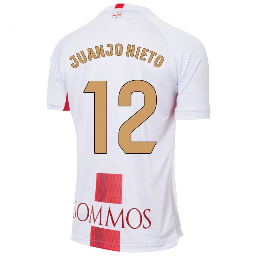 Niño Camiseta Juanjo Nieto #12 Blanco 2ª Equipación 2023/24 La Camisa Argentina