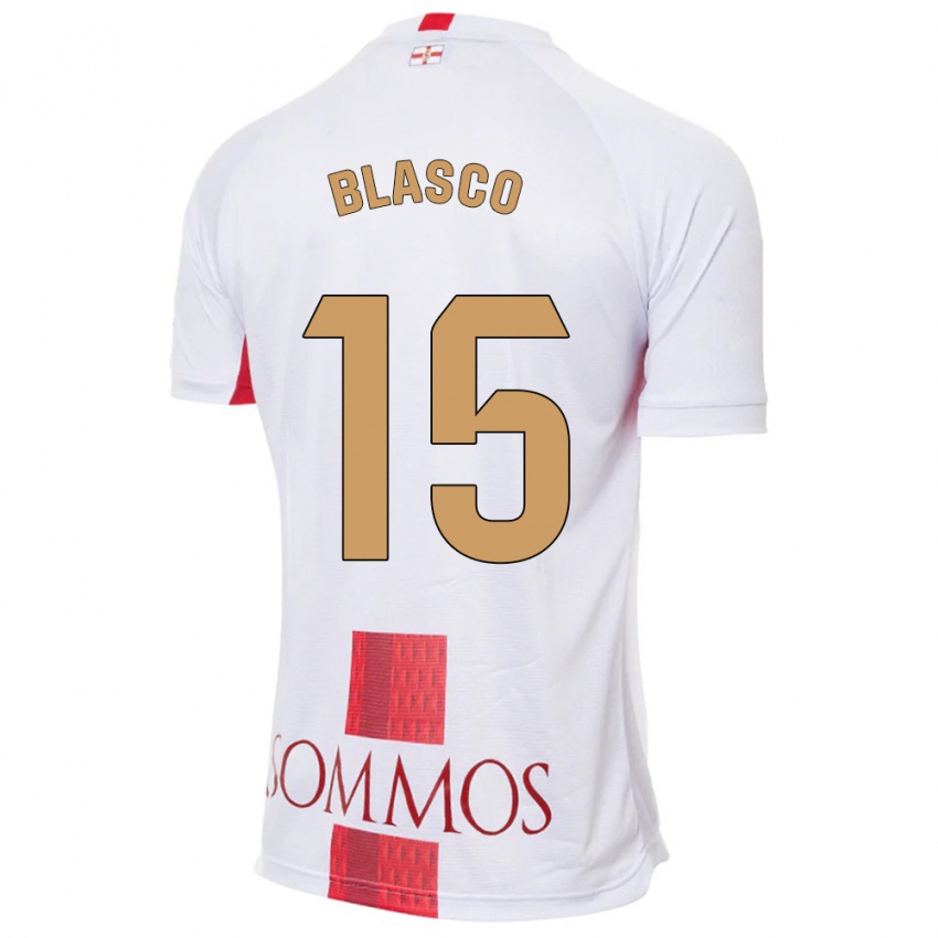 Niño Camiseta Jérémy Blasco #15 Blanco 2ª Equipación 2023/24 La Camisa Argentina