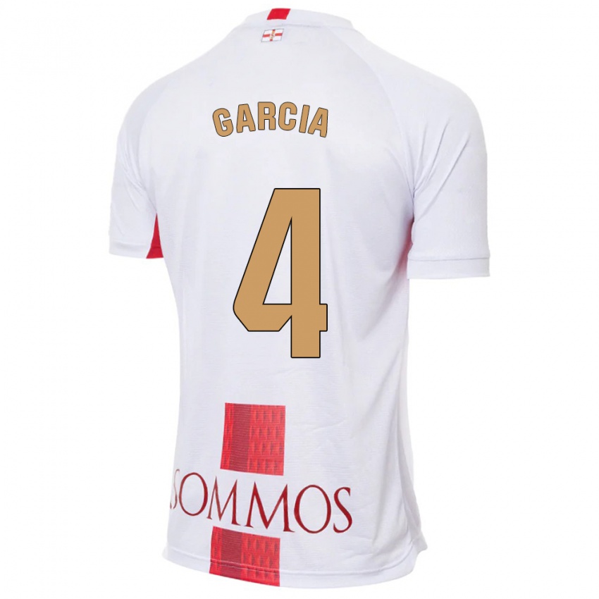 Niño Camiseta Nacho García #4 Blanco 2ª Equipación 2023/24 La Camisa Argentina