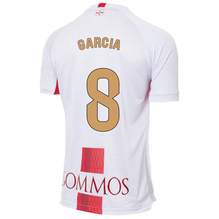 Niño Camiseta David García #8 Blanco 2ª Equipación 2023/24 La Camisa Argentina