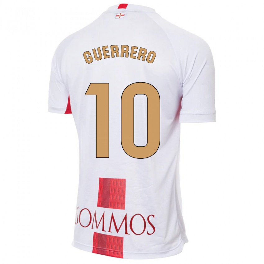 Niño Camiseta Fernando Guerrero #10 Blanco 2ª Equipación 2023/24 La Camisa Argentina