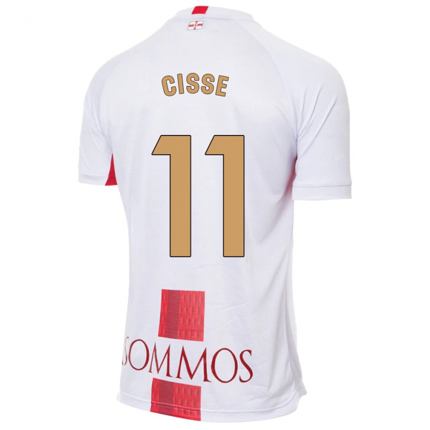 Niño Camiseta Bakary Cissé #11 Blanco 2ª Equipación 2023/24 La Camisa Argentina