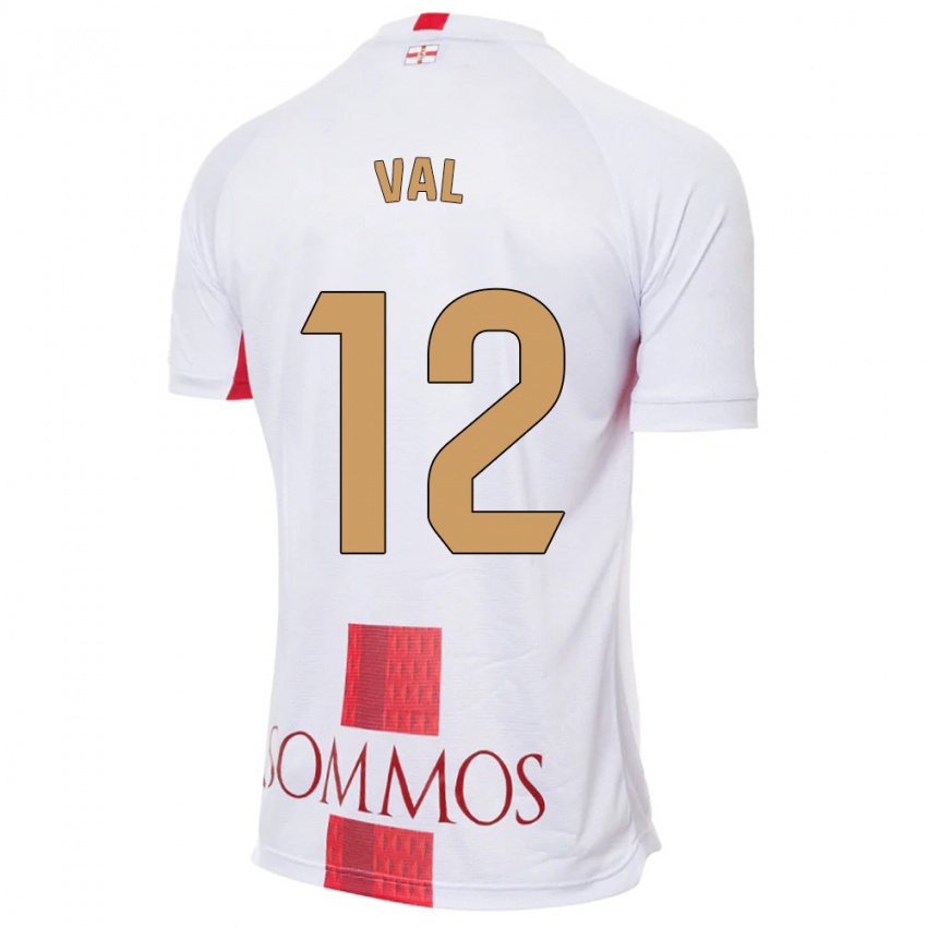 Niño Camiseta Ángel Val #12 Blanco 2ª Equipación 2023/24 La Camisa Argentina