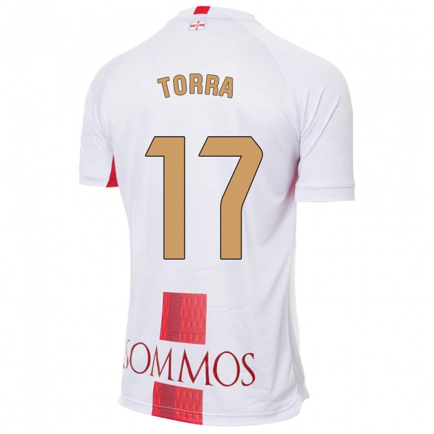 Niño Camiseta Marc Torra #17 Blanco 2ª Equipación 2023/24 La Camisa Argentina