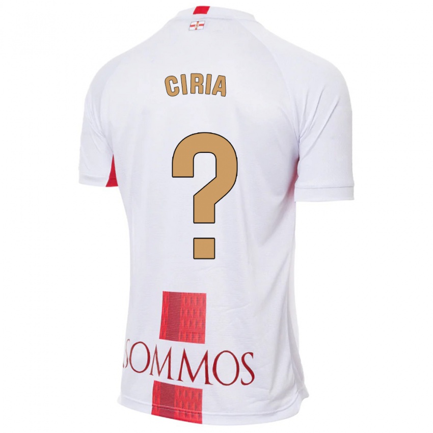 Niño Camiseta Alex Ciria #0 Blanco 2ª Equipación 2023/24 La Camisa Argentina