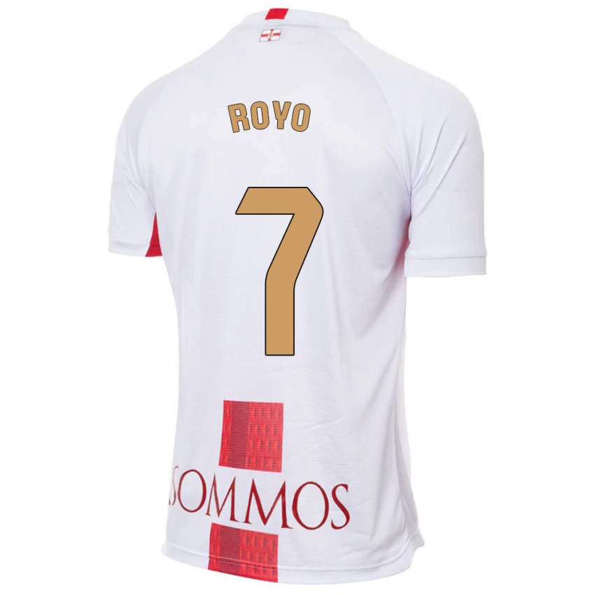 Niño Camiseta Laura Royo #7 Blanco 2ª Equipación 2023/24 La Camisa Argentina