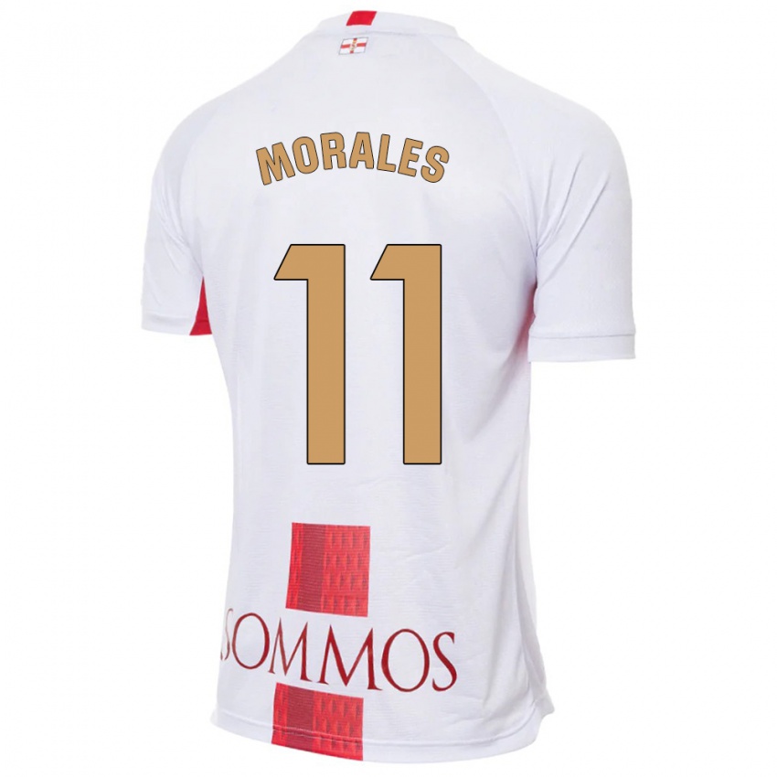 Niño Camiseta Carolina Morales #11 Blanco 2ª Equipación 2023/24 La Camisa Argentina